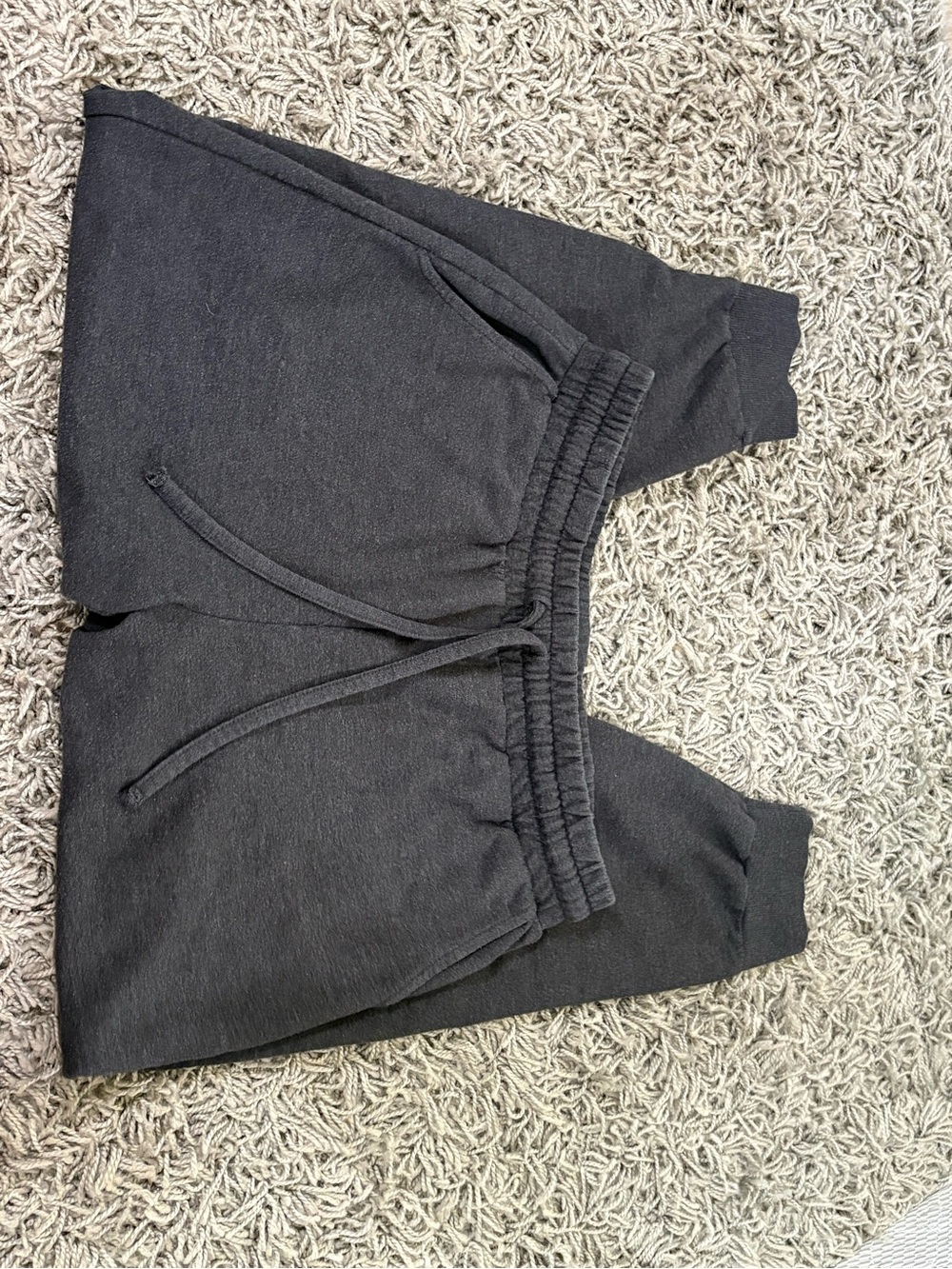 Womens Charcoal Sweatpants with Drawstring
